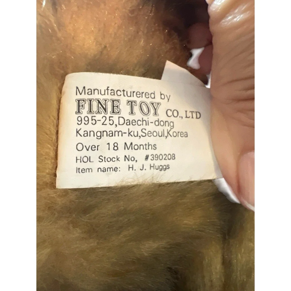 H J Huggs‎ Jointed Teddy Bear Plush Brown 22